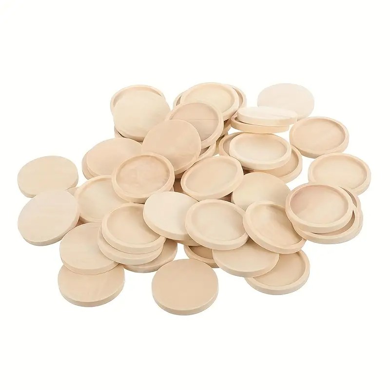 Jewelry Making Light - 10/20pcs 30mm Wooden Cabochon Pendants -