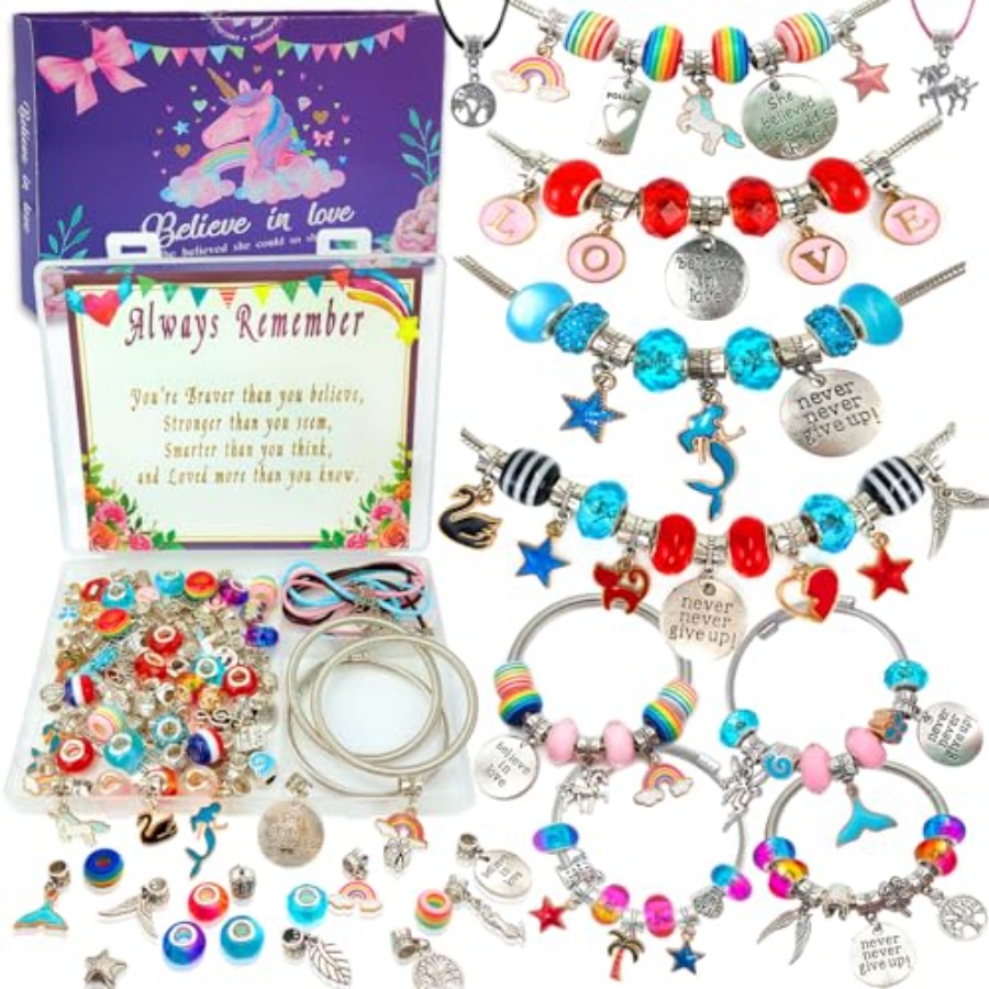 Jewelry Making For 5 Year Old - Charm Bracelet/Jewelry Making Kits for Girls,