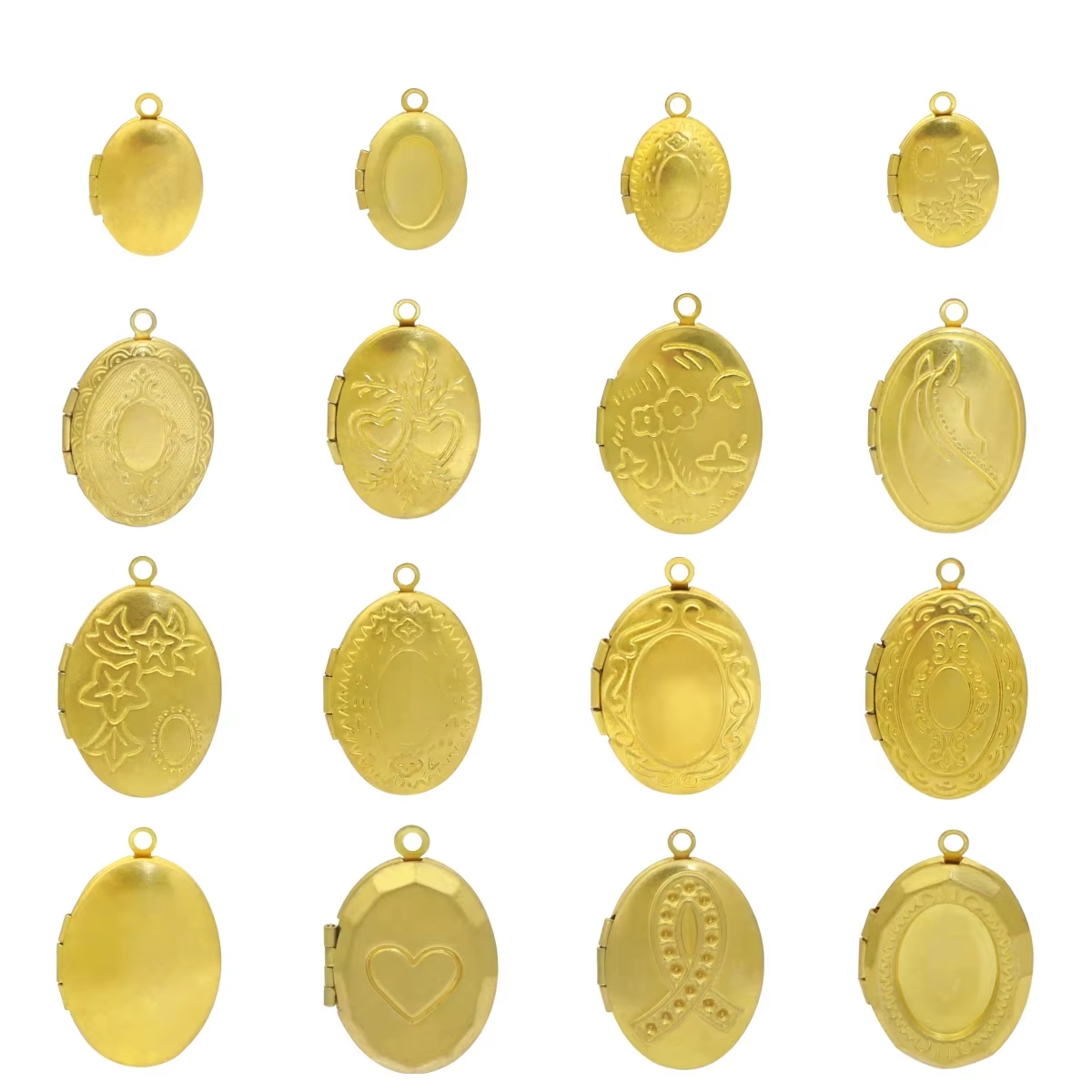Jewelry Making Tools And Supplies - BoYuTe (50 Pieces/Lot) Oval Shaped Brass