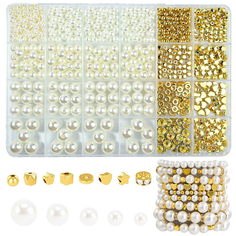 Jewelry Making Kit Professional - Golden Spacer Beads For Bracelets Making