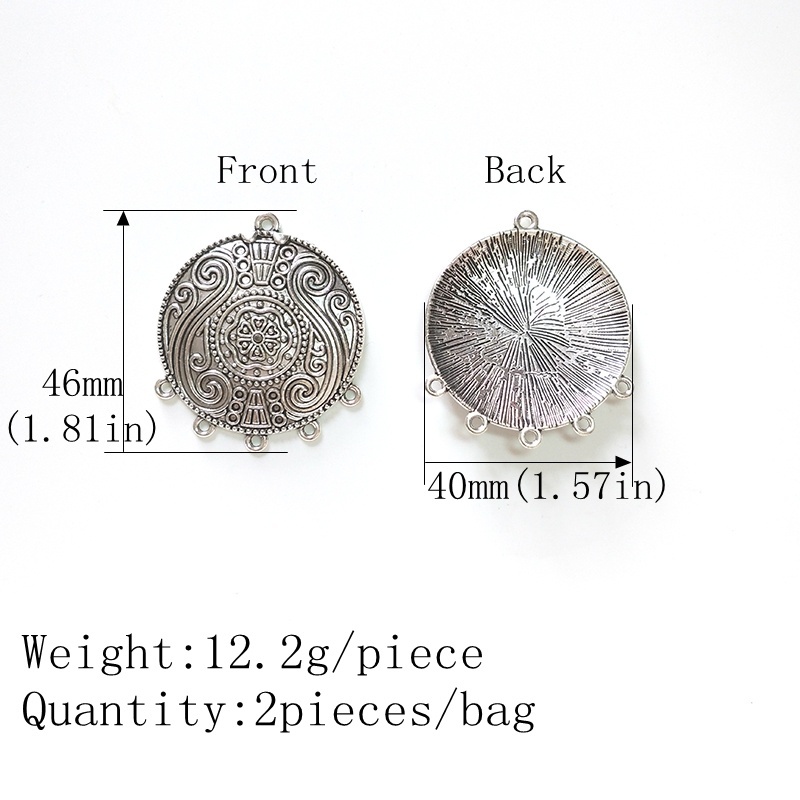 Fashion 40MM 2pcs Retro Zinc A - Jewelry Making Tools And Supplies 리뷰 및 가격