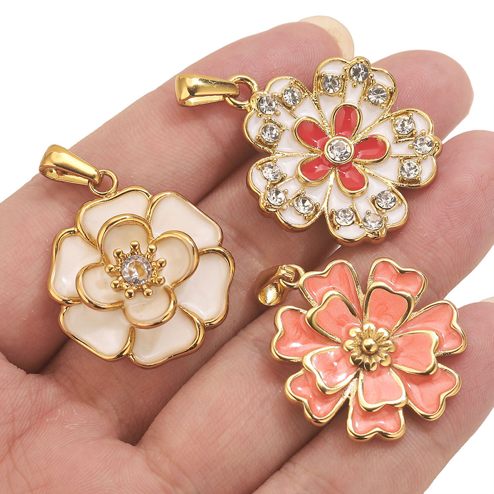 2PCS Stainless Steel Enamel La - Jewelry Making Tools And Supplies 리뷰 및 가격