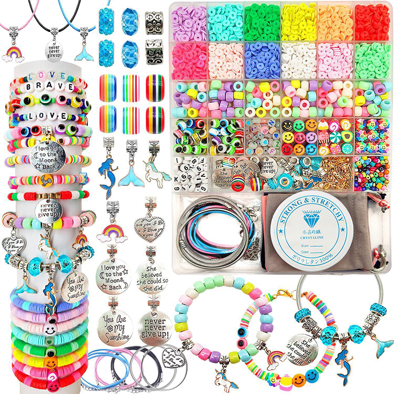 3400pcs Beads Charms Jewelry M - Jewelry Making For Birthday Party 리뷰 및 가격