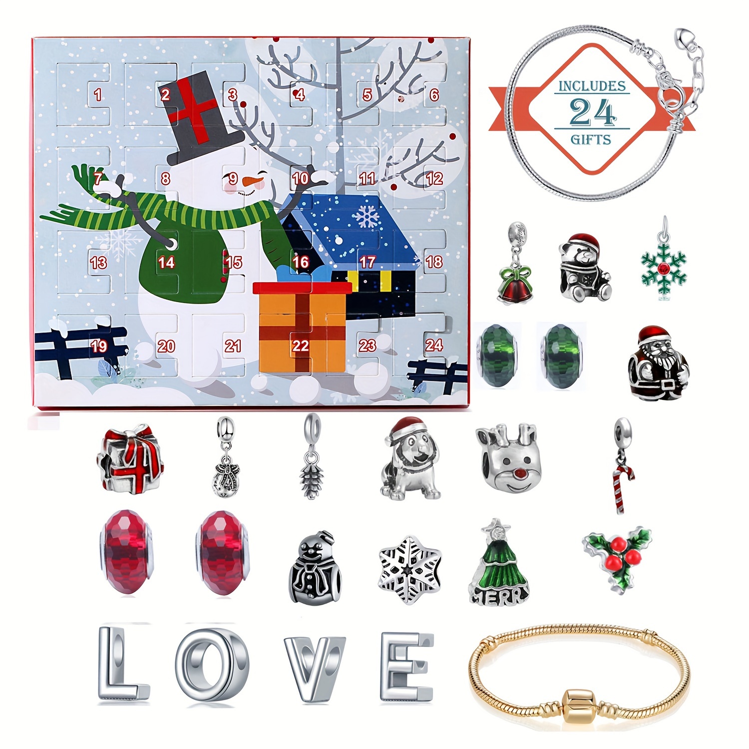 Snowman Christmas Advent Calen - Jewelry Making For Birthday Party 리뷰 및 가격