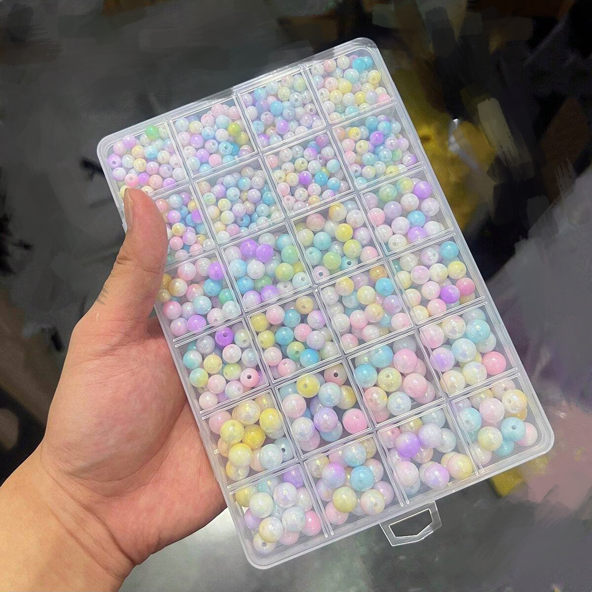 800pcs/24 grid set box 6mm/8mm - Jewelry Making For Birthday Party 리뷰 및 가격