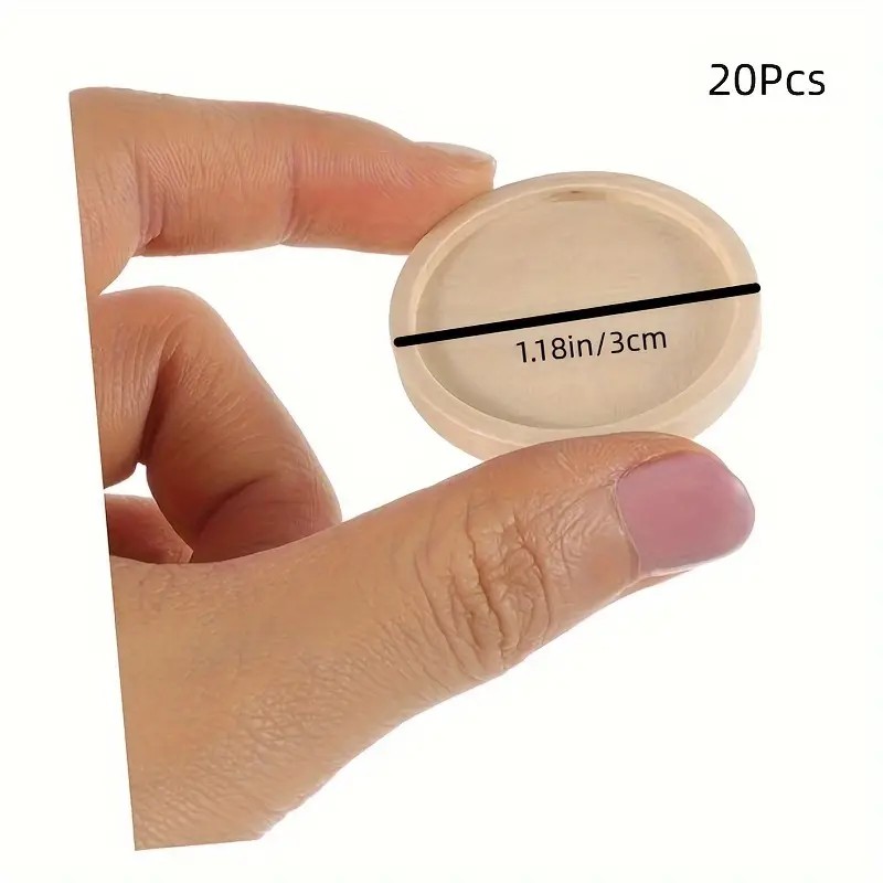 10/20pcs 30mm Wooden Cabochon  - Jewelry Making Light 리뷰 및 가격