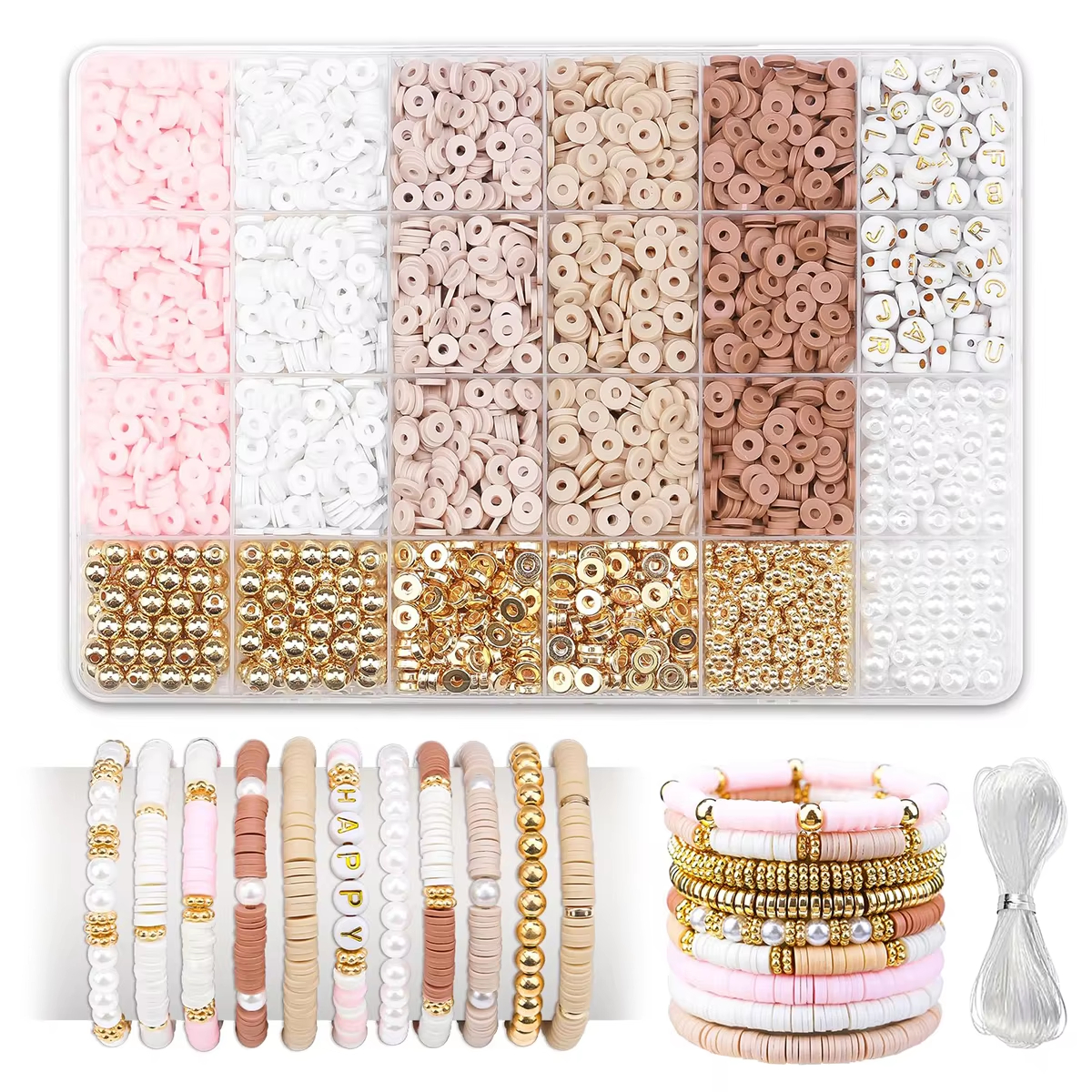 1970pcs light pink clay bead s - Jewelry Making Light 리뷰 및 가격