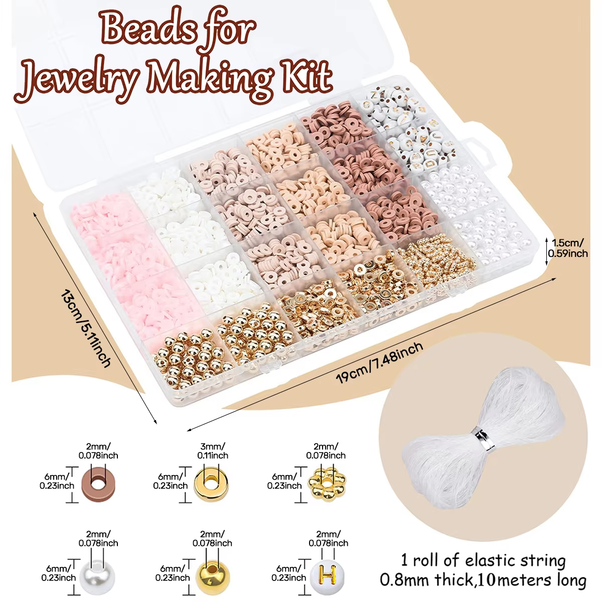 1970pcs light pink clay bead s - Jewelry Making Light 리뷰 및 가격