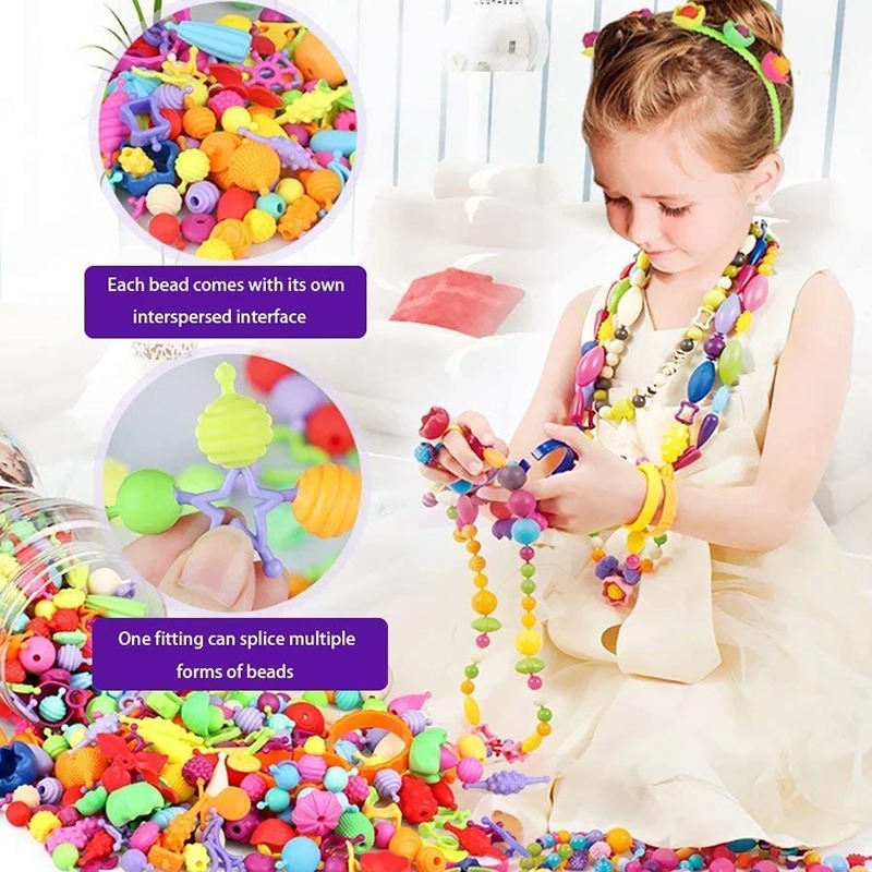 188-608pcs Pop Beads Children  - Jewelry Making For 5 Year Old 리뷰 및 가격