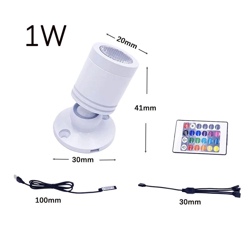 USB 5V RGB Mini LED Spotlight  - Jewelry Making Light 리뷰 및 가격