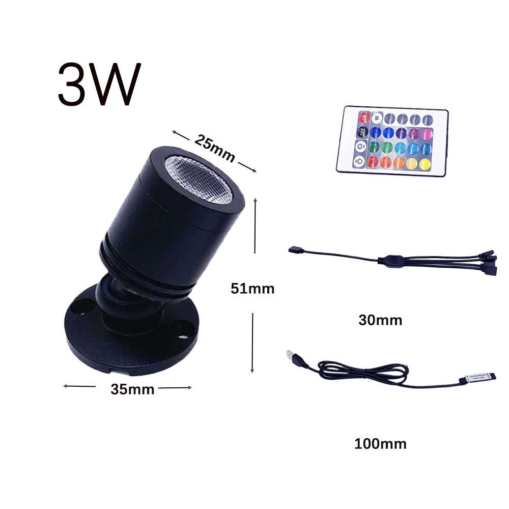USB 5V RGB Mini LED Spotlight  - Jewelry Making Light 리뷰 및 가격