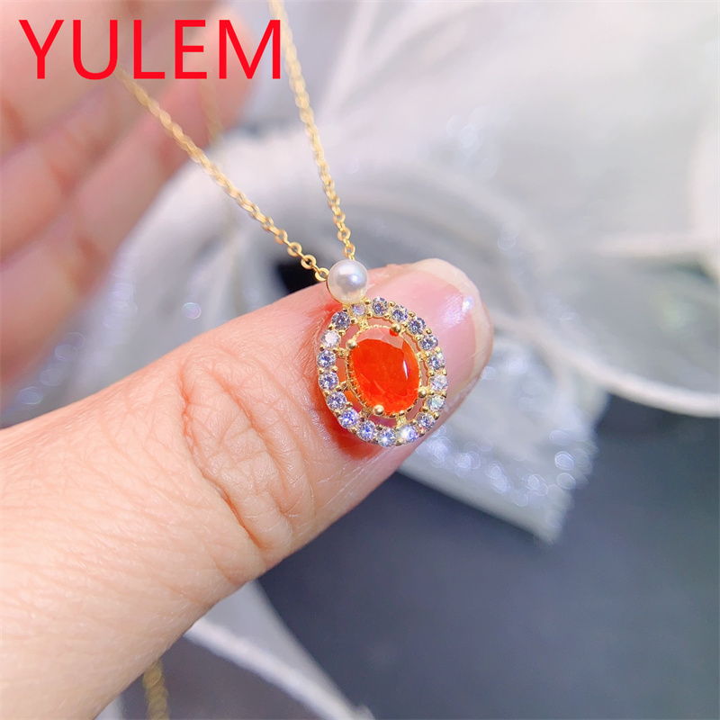 Elegant Natural Orange Opal Pe - Jewelry Making For Birthday Party 리뷰 및 가격
