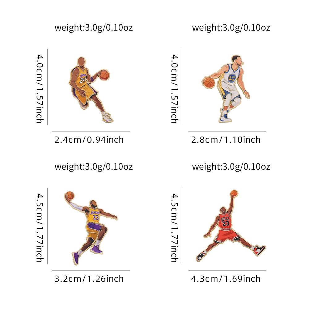 4pcs Basketball Enamel Pin Set - Jewelry Making Kit Professional 리뷰 및 가격