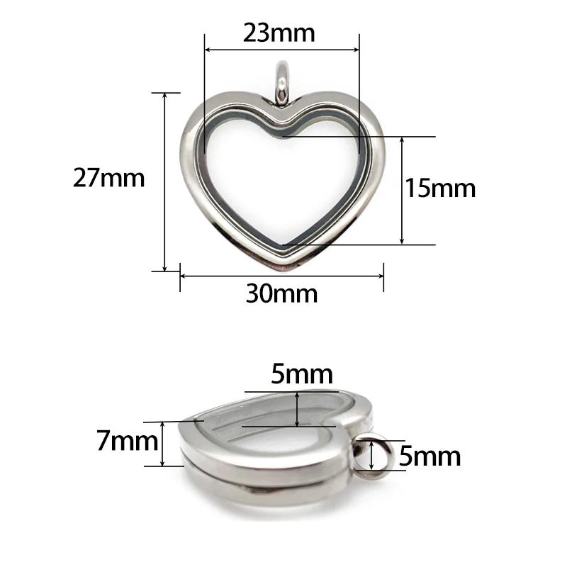 24mm 30mm heart Floating Locke - Jewelry Making For Birthday Party 리뷰 및 가격