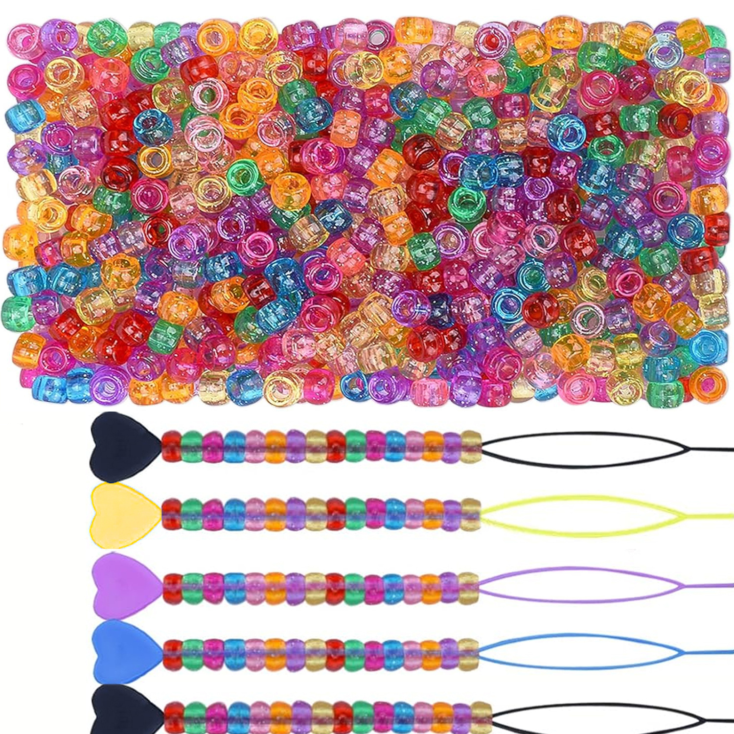 500PCS 9 × 6mm glitter small h - Jewelry Making Tools And Supplies 리뷰 및 가격