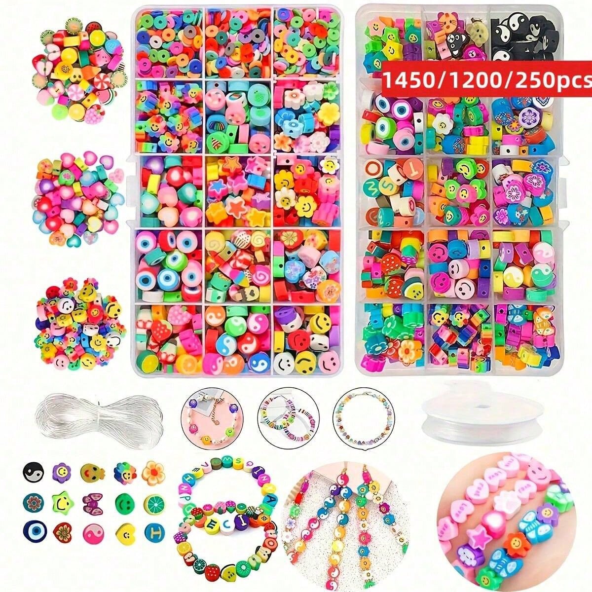 1450/1200/250pcs Polymer Clay  - Jewelry Making For Birthday Party 리뷰 및 가격