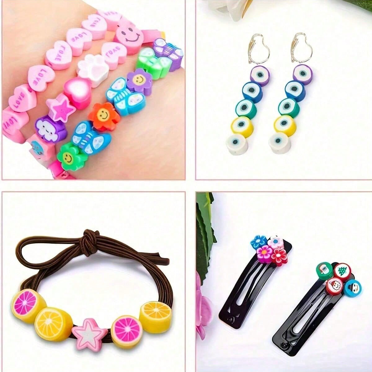 1450/1200/250pcs Polymer Clay  - Jewelry Making For Birthday Party 리뷰 및 가격