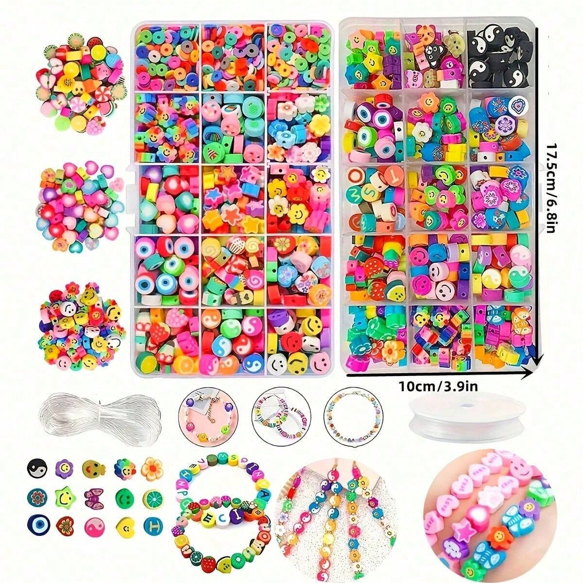 1450/1200/250pcs Polymer Clay  - Jewelry Making For Birthday Party 리뷰 및 가격