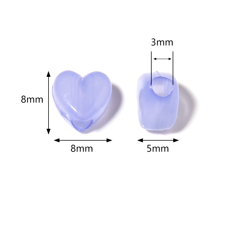 100pcs/Lot Candy Color Heart S - Jewelry Making For 5 Year Old 리뷰 및 가격