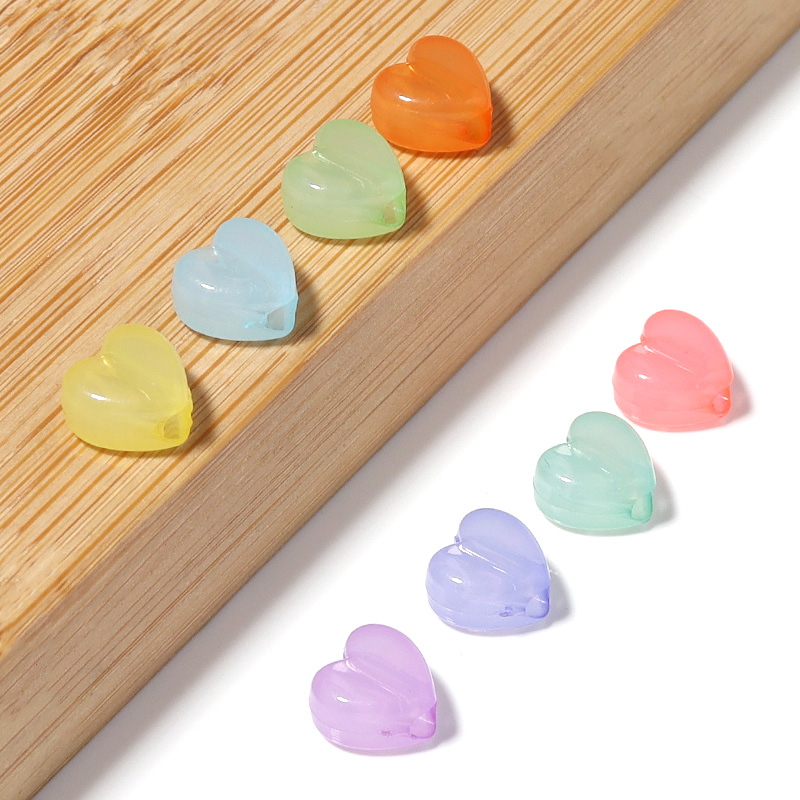 100pcs/Lot Candy Color Heart S - Jewelry Making For 5 Year Old 리뷰 및 가격