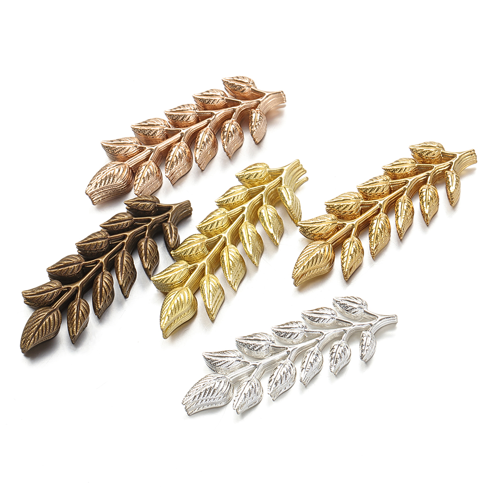 20pcs/lot Gold Color Leaf Char - Jewelry Making Tools And Supplies 리뷰 및 가격