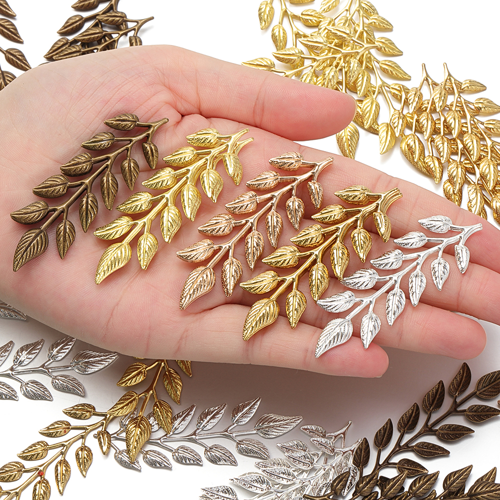 20pcs/lot Gold Color Leaf Char - Jewelry Making Tools And Supplies 리뷰 및 가격
