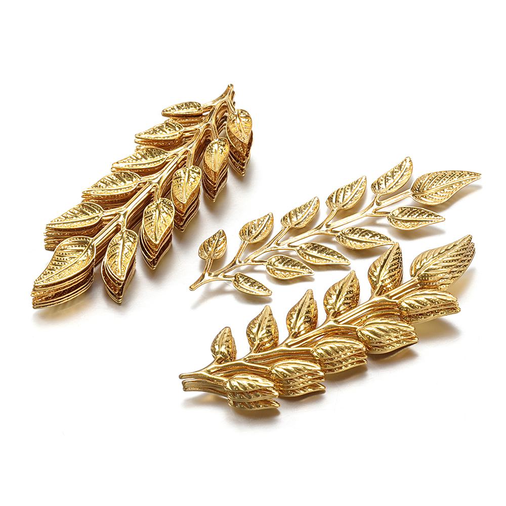 20pcs/lot Gold Color Leaf Char - Jewelry Making Tools And Supplies 리뷰 및 가격