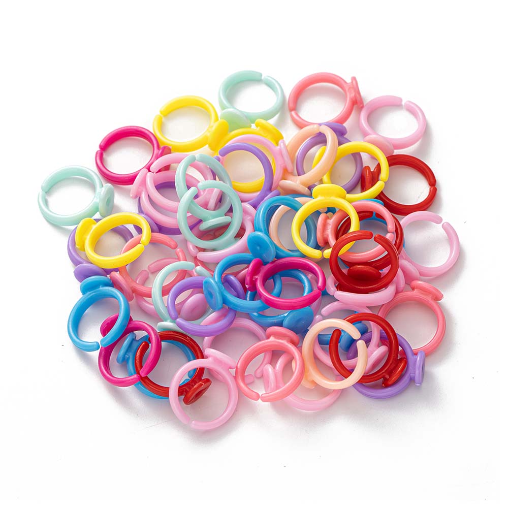 100pcs Clear Plastic Adjustabl - Jewelry Making For 5 Year Old 리뷰 및 가격