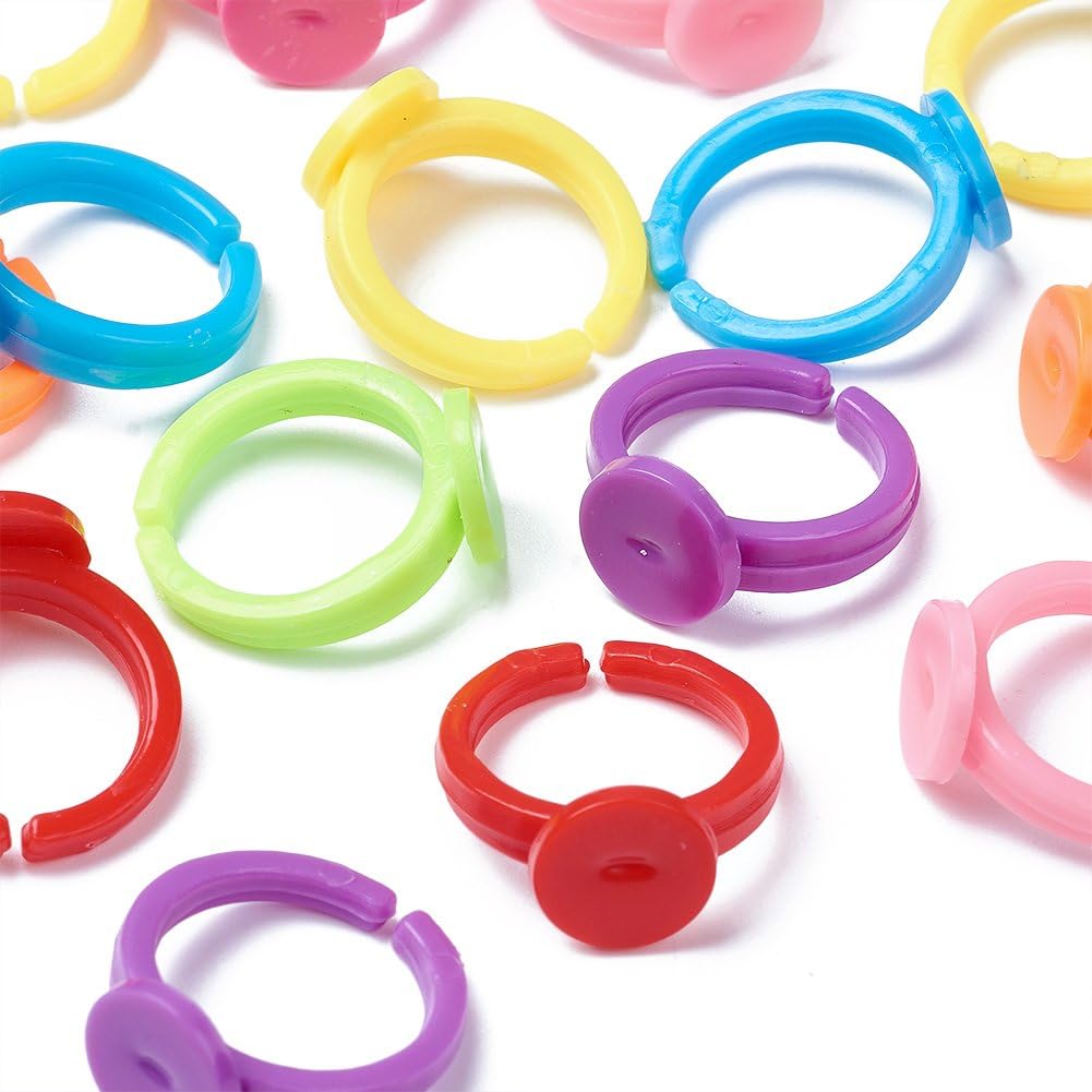 100pcs Clear Plastic Adjustabl - Jewelry Making For 5 Year Old 리뷰 및 가격