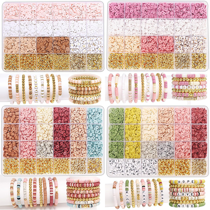 Style DIY Clay Beads Bracelet  - Jewelry Making For Birthday Party 리뷰 및 가격