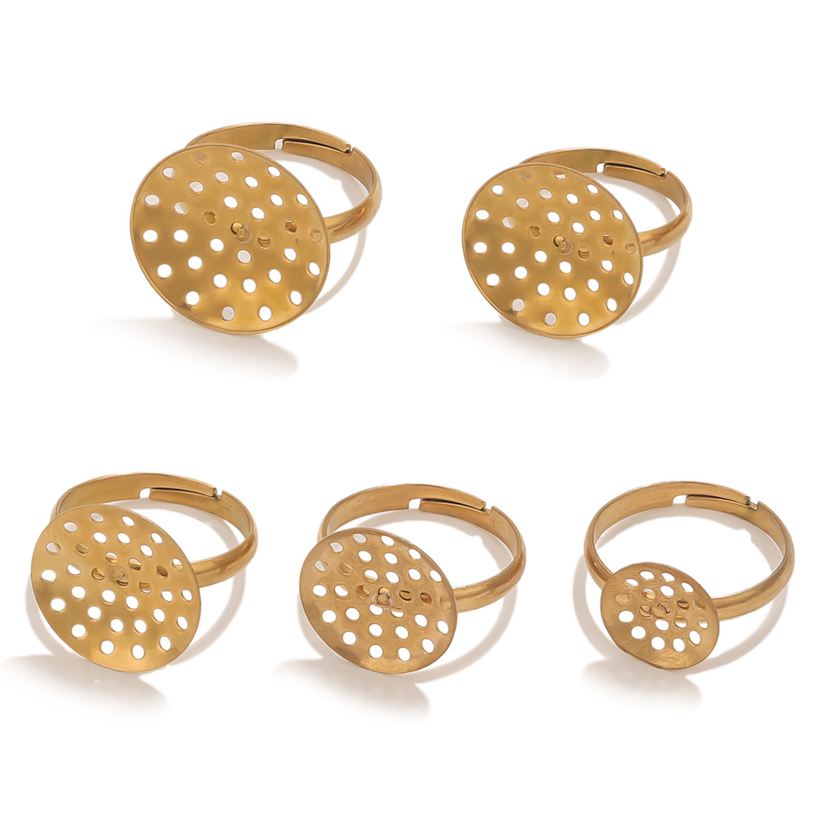10pcs/lot Stainless Steel Ring - Jewelry Making Tools And Supplies 리뷰 및 가격