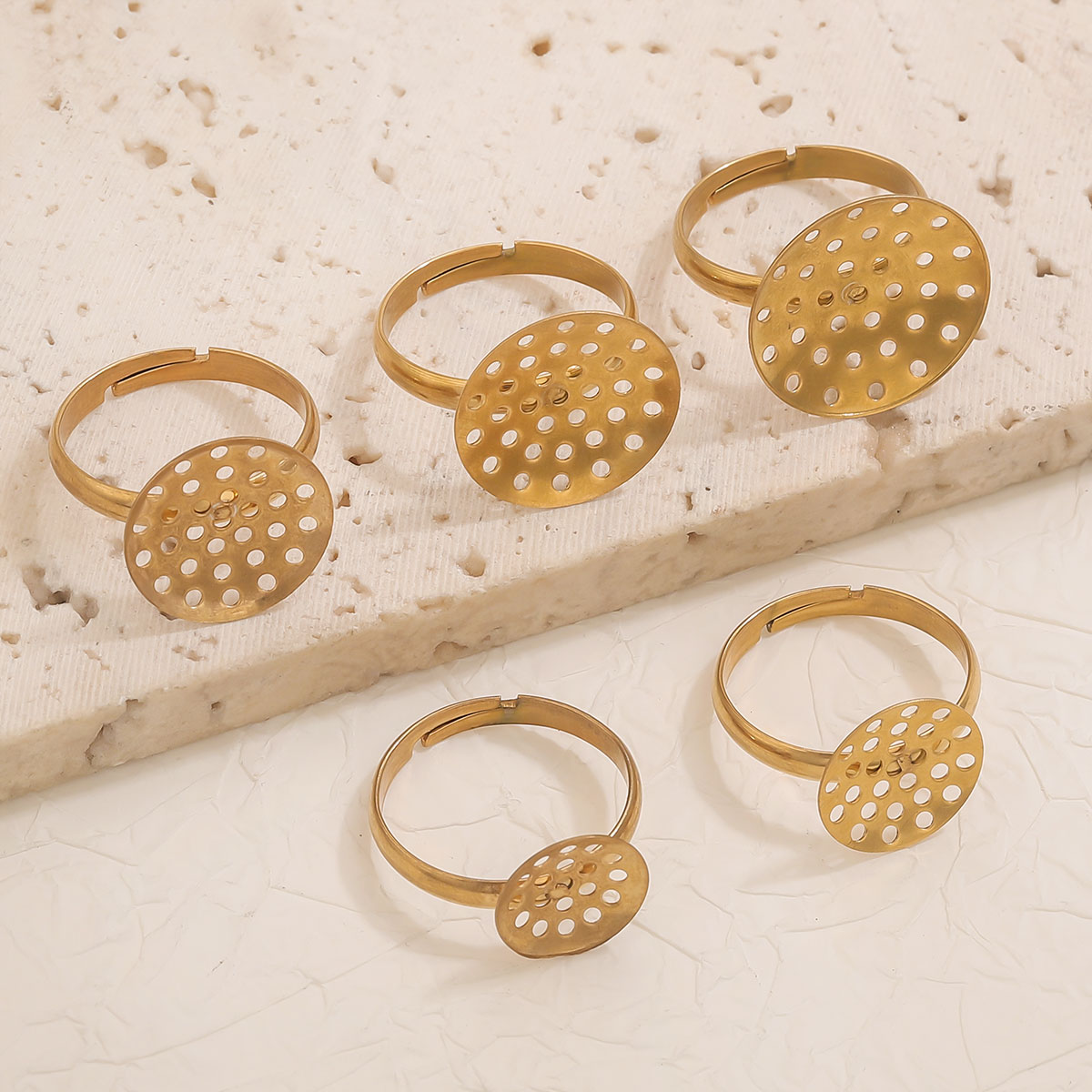 10pcs/lot Stainless Steel Ring - Jewelry Making Tools And Supplies 리뷰 및 가격