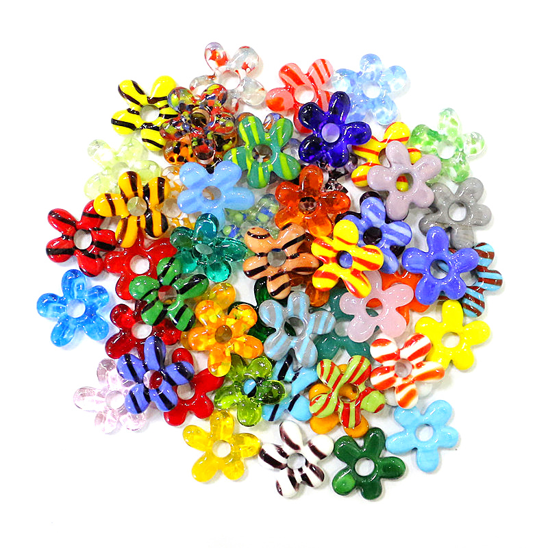 6pcs New Lovely Mini Glass Flo - Jewelry Making For Birthday Party 리뷰 및 가격