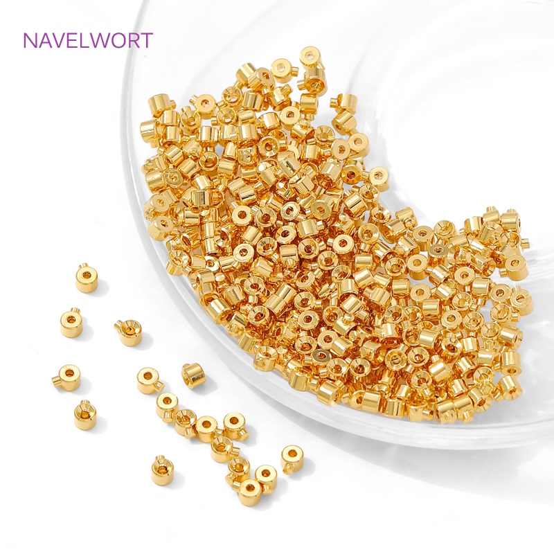 18K Gold Plated Round Crimp En - Jewelry Making Light 리뷰 및 가격