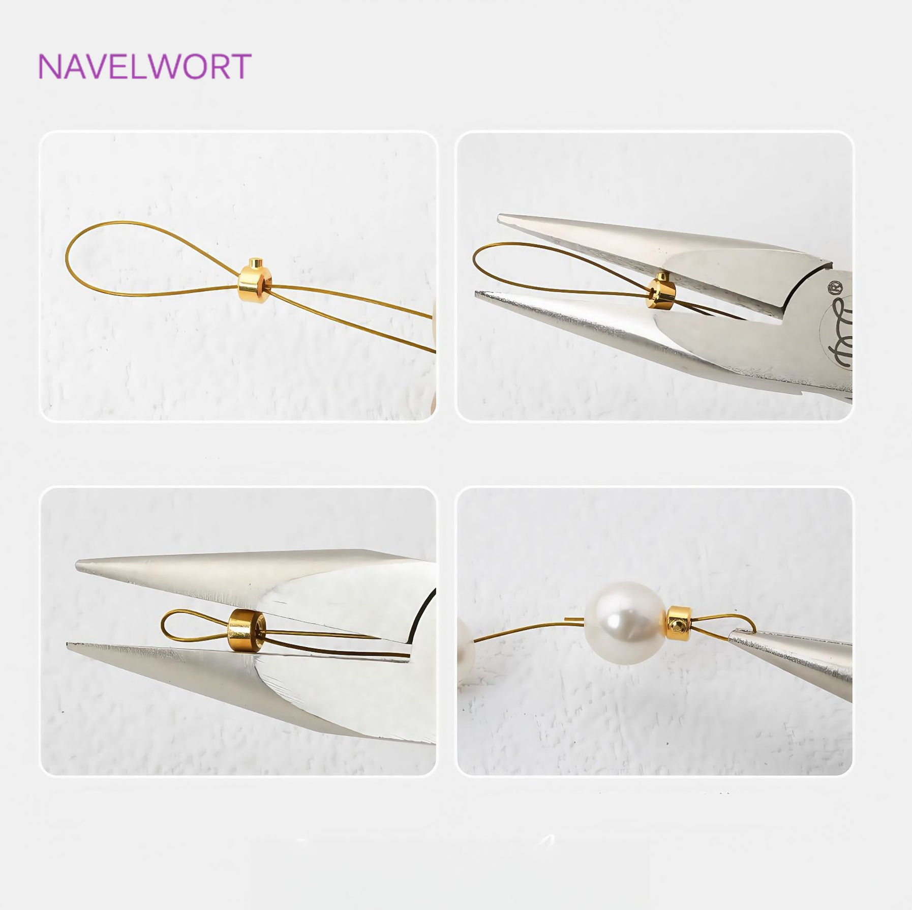 18K Gold Plated Round Crimp En - Jewelry Making Light 리뷰 및 가격