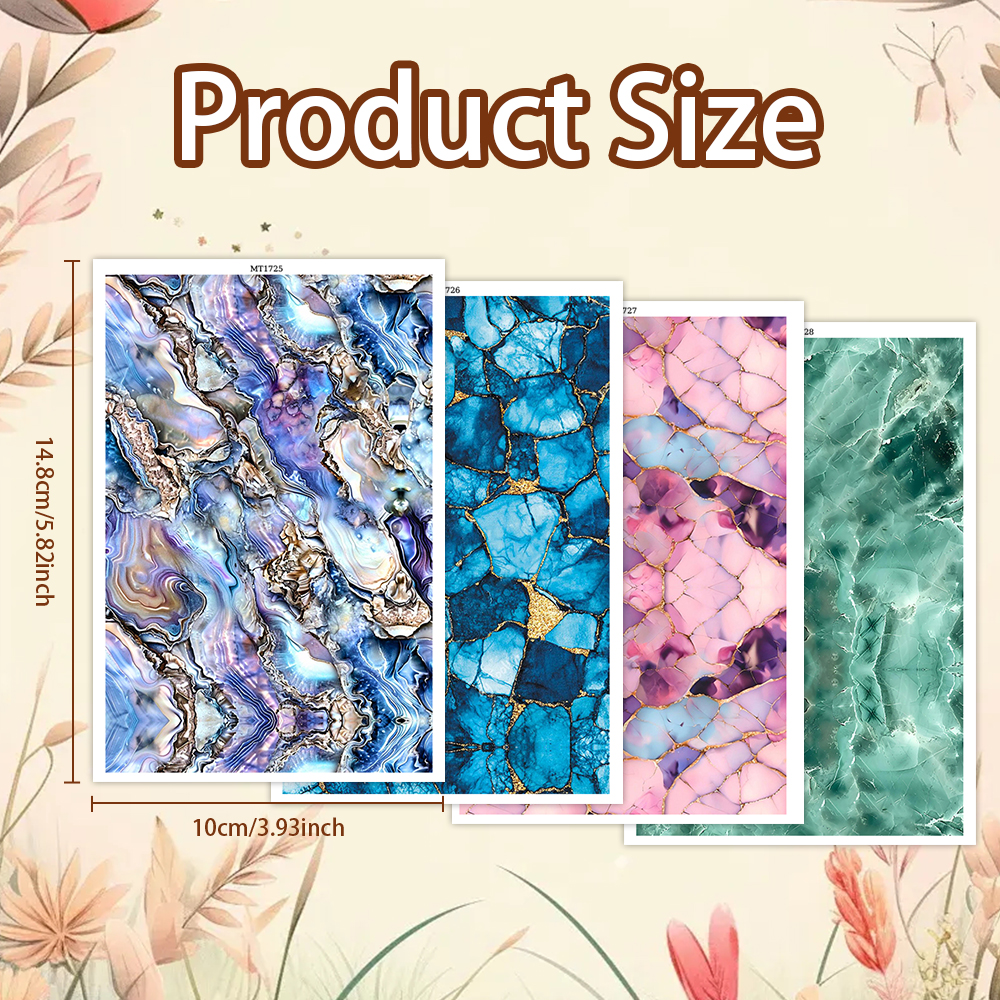4pcs Transfer Paper Marble Leo - Jewelry Making For Birthday Party 리뷰 및 가격