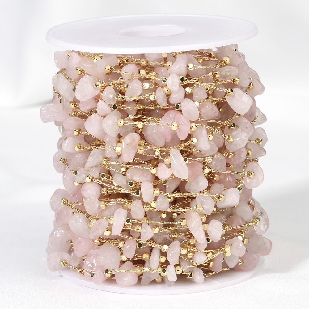 1meter Stone Chain Light Pink  - Jewelry Making Light 리뷰 및 가격