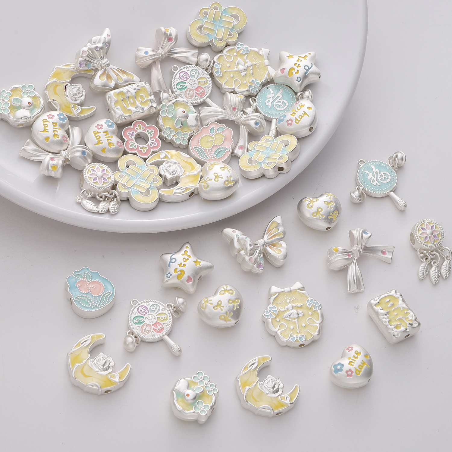Alloy Moon Charms Beads Pendan - Jewelry Making For Birthday Party 리뷰 및 가격