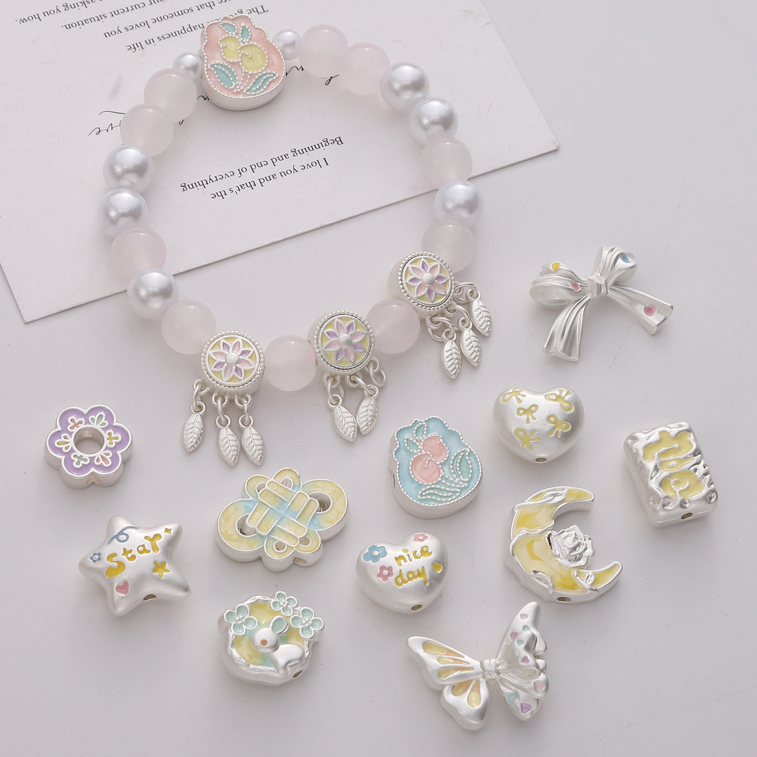 Alloy Moon Charms Beads Pendan - Jewelry Making For Birthday Party 리뷰 및 가격