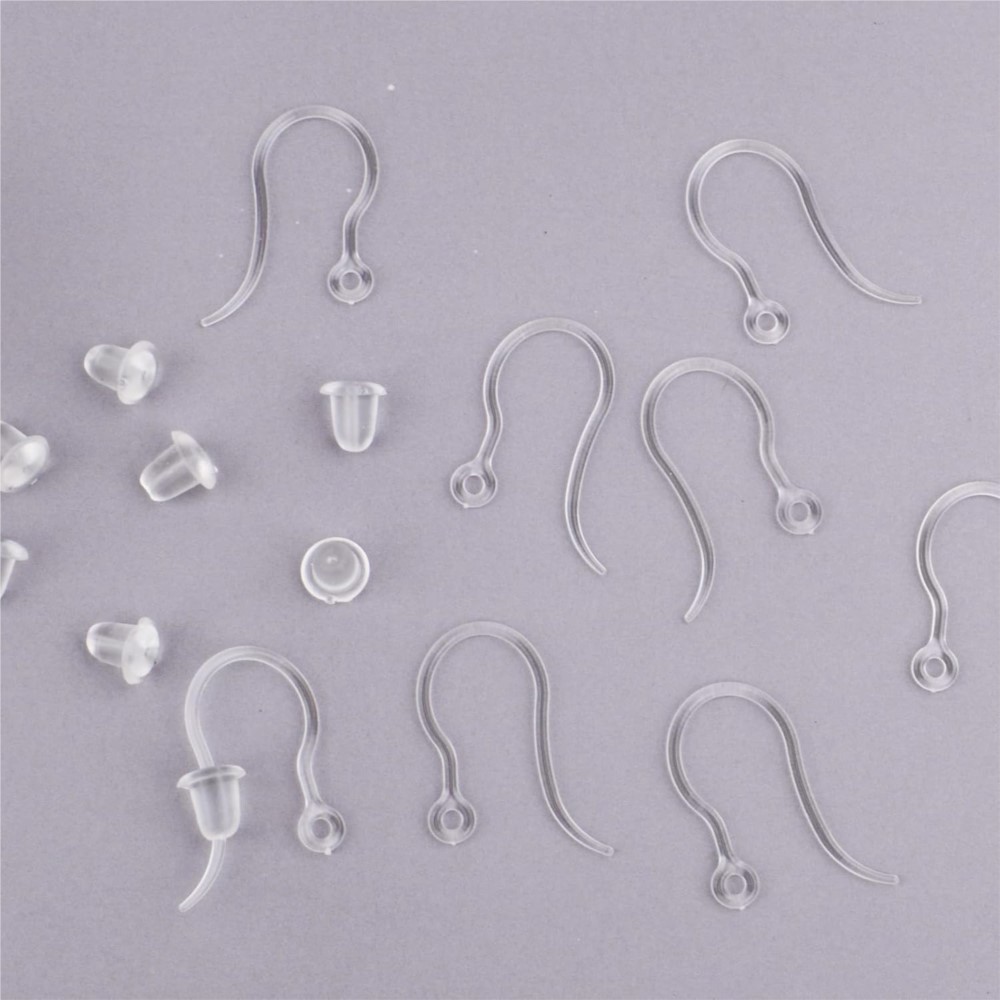 40pcs Clear Plastic Earring Ho - Jewelry Making Pins 리뷰 및 가격