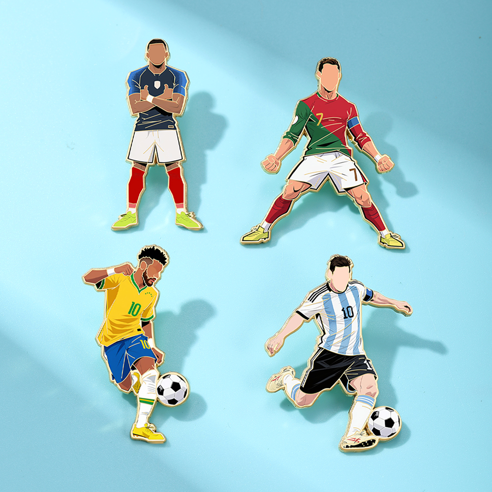 4pcs Football Pin Set Cool Sta - Jewelry Making Kit Professional 리뷰 및 가격