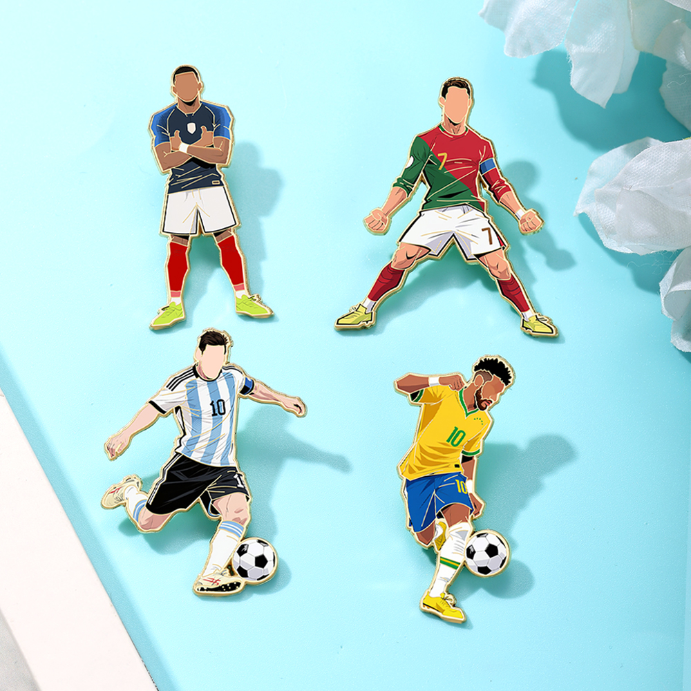 4pcs Football Pin Set Cool Sta - Jewelry Making Kit Professional 리뷰 및 가격
