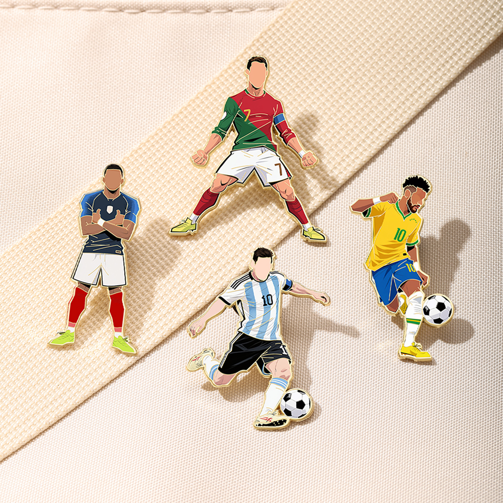 4pcs Football Pin Set Cool Sta - Jewelry Making Kit Professional 리뷰 및 가격