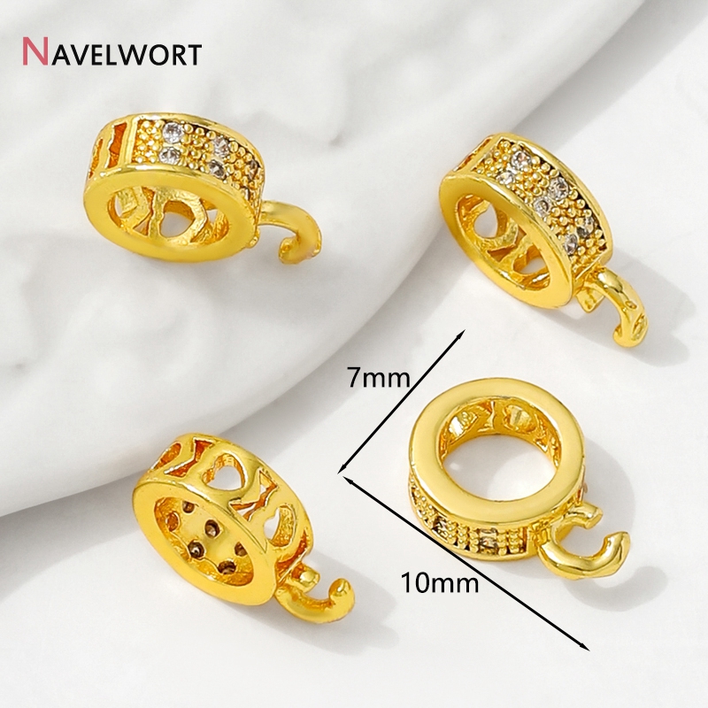 14K Gold Plated Inlaid Zircon  - Jewelry Making Tools And Supplies 리뷰 및 가격