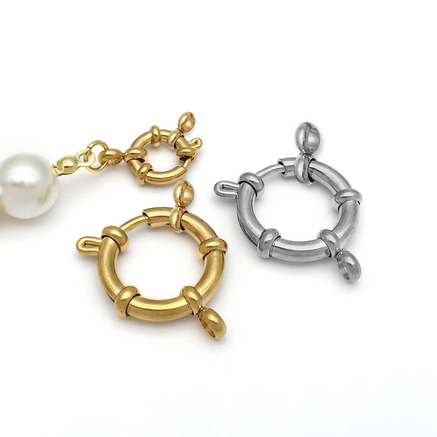 2pcs Stainless Steel Round Cla - Jewelry Making Pins 리뷰 및 가격