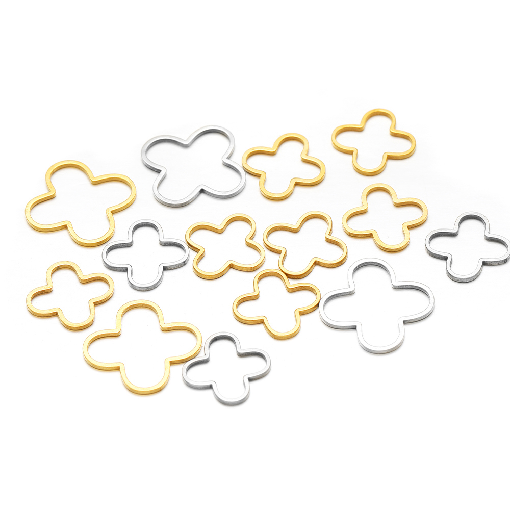 20/50pcs Four Leaf Flowers Cha - Jewelry Making Tools And Supplies 리뷰 및 가격