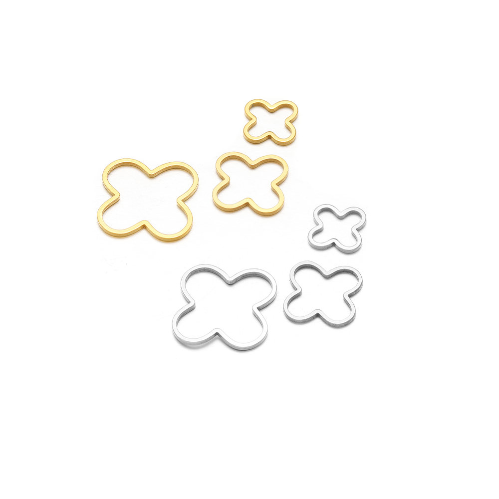 20/50pcs Four Leaf Flowers Cha - Jewelry Making Tools And Supplies 리뷰 및 가격