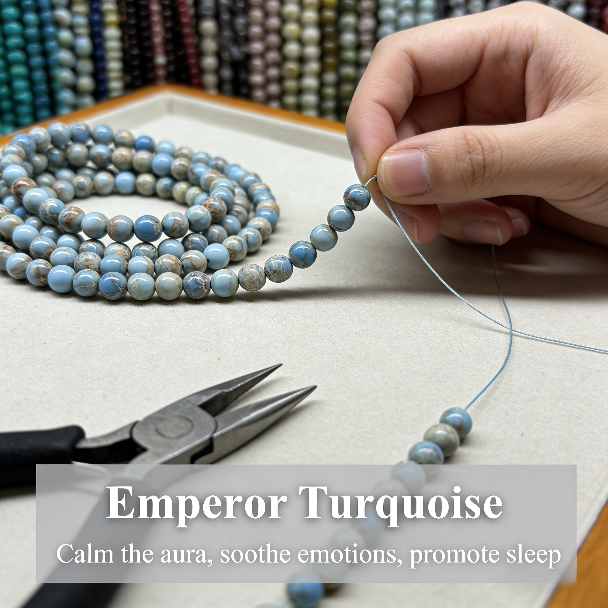 Light Blue Emperor Turquoise B - Jewelry Making Light 리뷰 및 가격