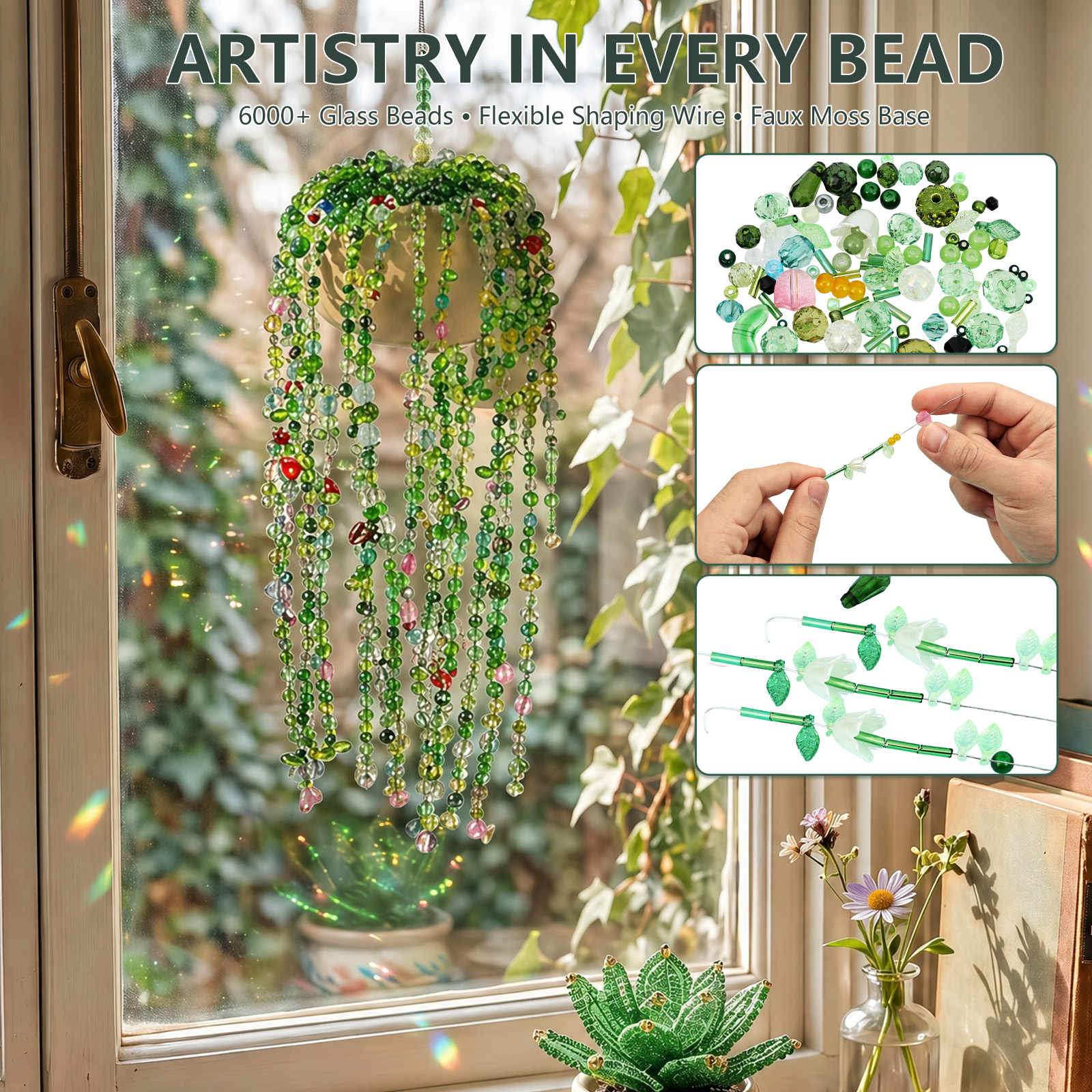 Beaded Plant Kit with Artifici - Jewelry Making Videos Tutorials 리뷰 및 가격