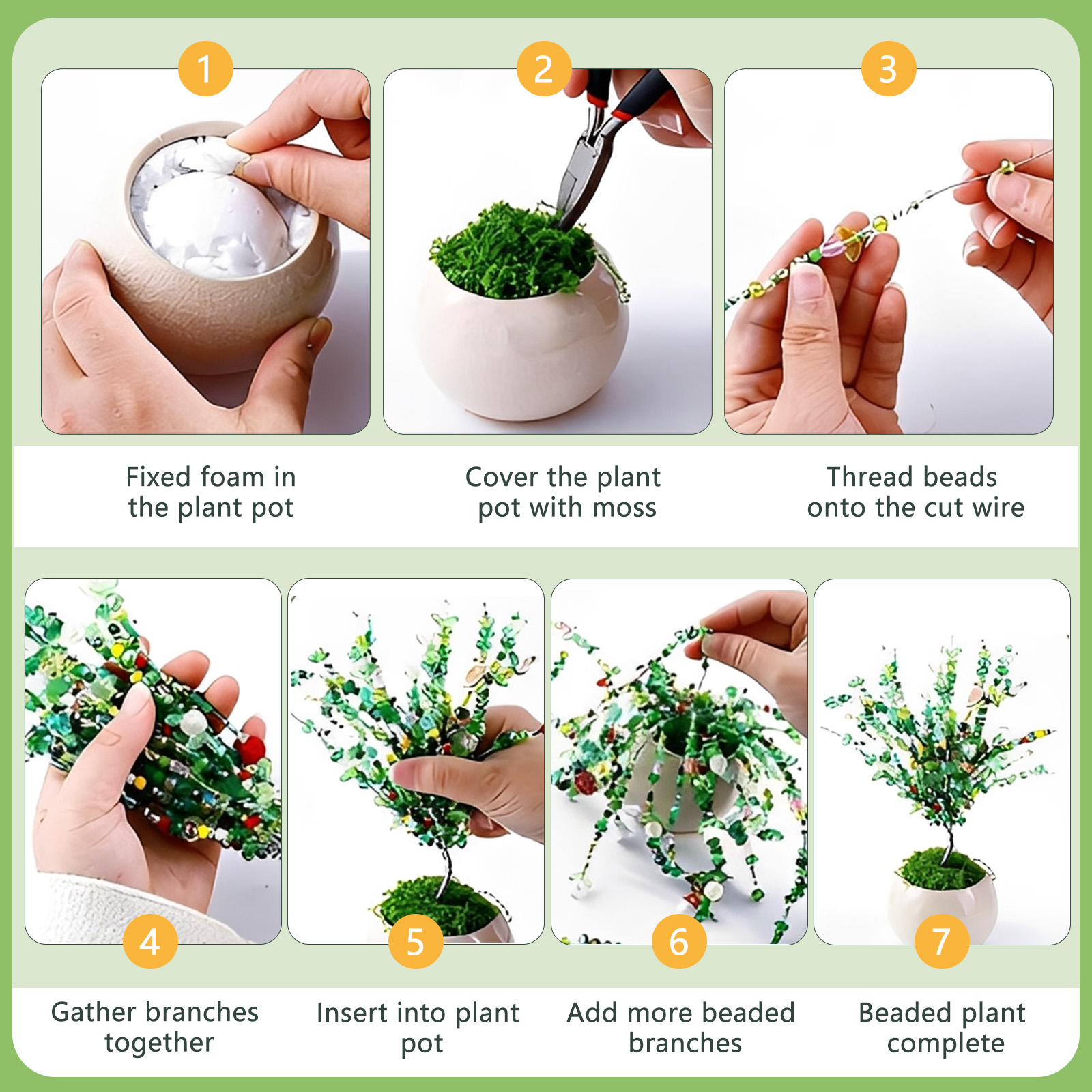 Beaded Plant Kit with Artifici - Jewelry Making Videos Tutorials 리뷰 및 가격